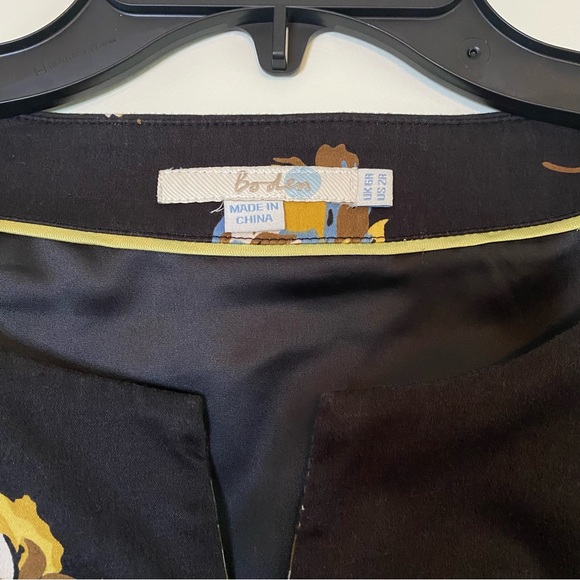 Boden Black Floral Shift Dress size 2R - Picture 8 of 14